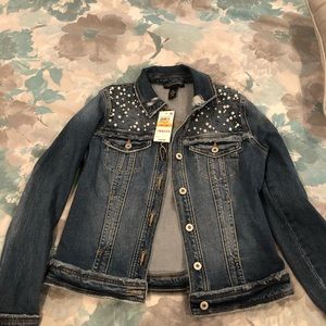 SOLD!INC Pearl Embellished Denim Jacket - PS